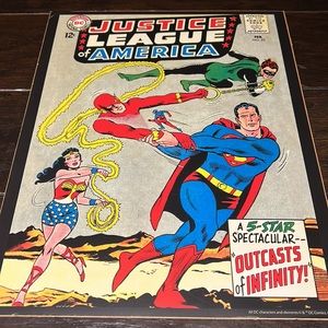 Justice League of America vintage poster #25. Feb. 1964. 11”x 14” poster print
